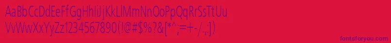 Freeset60n Font – Purple Fonts on Red Background