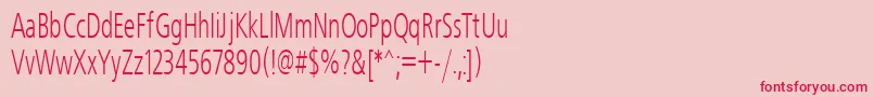 Freeset60n Font – Red Fonts on Pink Background