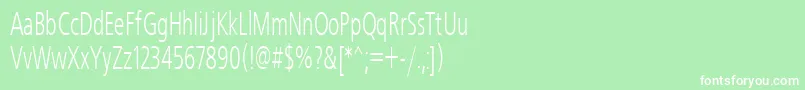 Freeset60n Font – White Fonts on Green Background