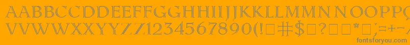 More about LidiaCyr Font LidiaCyr Font – Gray Fonts on Orange Background