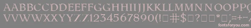 LidiaCyr Font – Pink Fonts on Gray Background