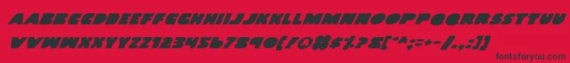 Landwi Font – Black Fonts on Red Background