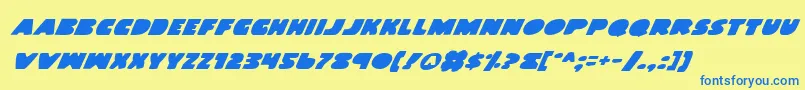 More about Landwi Font Landwi Font – Blue Fonts on Yellow Background