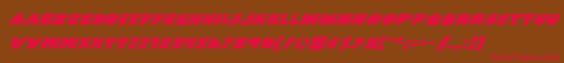 Landwi Font – Red Fonts on Brown Background