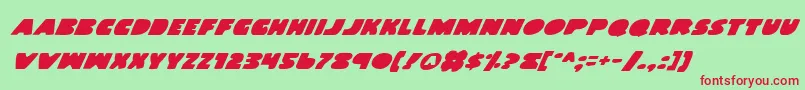 Landwi Font – Red Fonts on Green Background