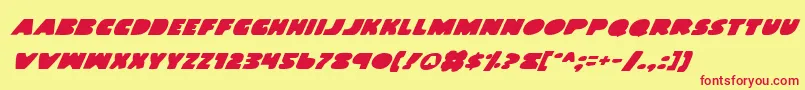 Landwi Font – Red Fonts on Yellow Background