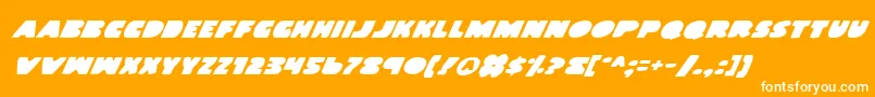 Landwi Font – White Fonts on Orange Background