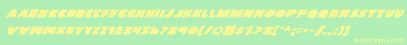 Landwi Font – Yellow Fonts on Green Background