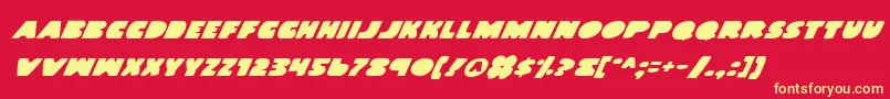 Landwi Font – Yellow Fonts on Red Background