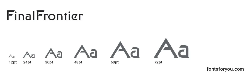 FinalFrontier Font Sizes