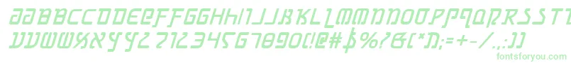 GrimlordBoldItalic-Schriftart – Grüne Schriften auf weißem Hintergrund