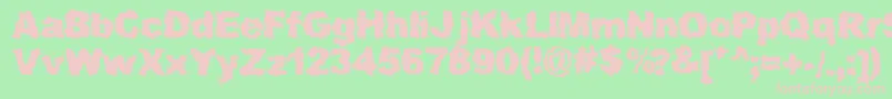 DrNerve Font – Pink Fonts on Green Background