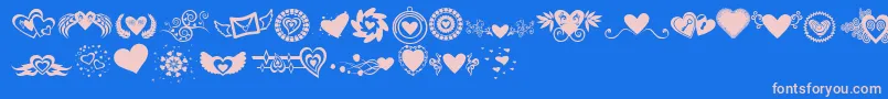 fuente SexyrexySmitten – Fuentes Rosadas Sobre Fondo Azul