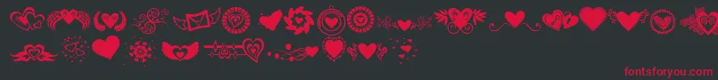 SexyrexySmitten Font – Red Fonts on Black Background