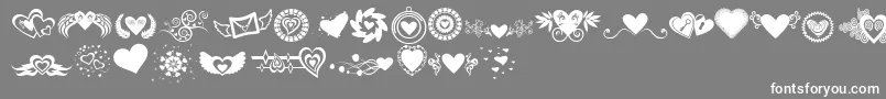 SexyrexySmitten Font – White Fonts on Gray Background