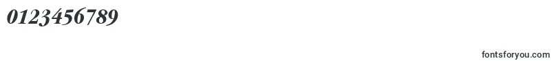 GaramondItcBoldCondensedItalicBt Font – Fonts for Numbers and Digits