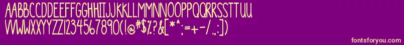 En savoir plus sur la police DjbTheGeneric Police DjbTheGeneric – polices jaunes sur fond violet
