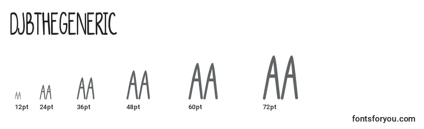 DjbTheGeneric Font Sizes