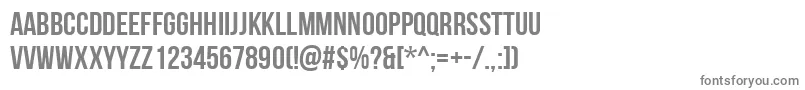 フォントBebasNeueBold – 白い背景に灰色の文字