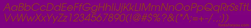More about TexgyreadventorItalic Font TexgyreadventorItalic Font – Brown Fonts on Purple Background