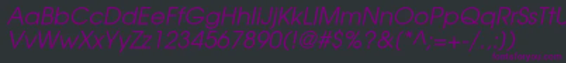 Lisätietoja TexgyreadventorItalic-fontista TexgyreadventorItalic-fontti – violetit fontit mustalla taustalla