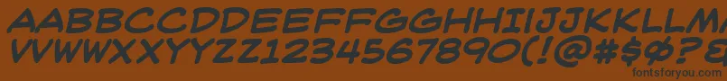 Weblbb-fontti – mustat fontit ruskealla taustalla