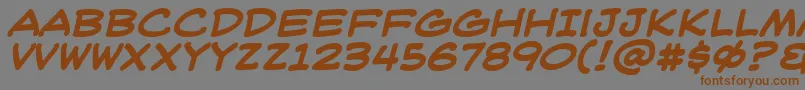 Weblbb-Schriftart – Braune Schriften auf grauem Hintergrund