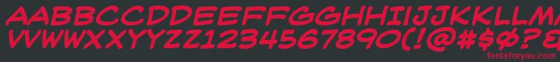 Weblbb Font – Red Fonts on Black Background