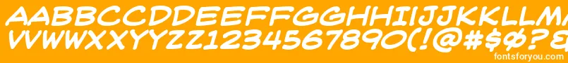 More about Weblbb Font Weblbb Font – White Fonts on Orange Background