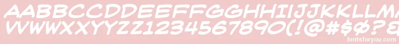 Weblbb Font – White Fonts on Pink Background