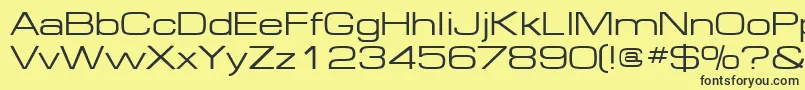 Federation Font – Black Fonts on Yellow Background