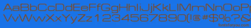 Federation Font – Brown Fonts on Blue Background