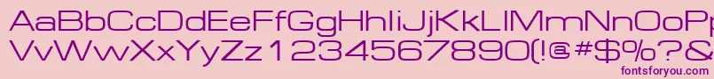 Federation Font – Purple Fonts on Pink Background
