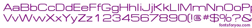 Federation Font – Purple Fonts on White Background