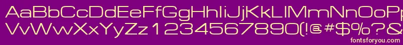Шрифт Federation – жёлтые шрифты на фиолетовом фоне