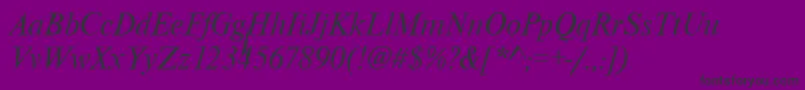 WesttimessskItalic Font – Black Fonts on Purple Background