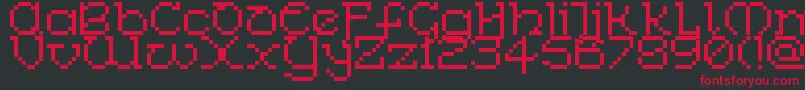 CelticBitThin Font – Red Fonts on Black Background