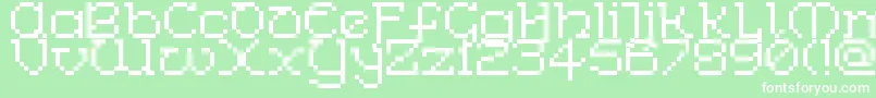 Saiba mais sobre a fonte CelticBitThin Fonte CelticBitThin – fontes brancas em um fundo verde