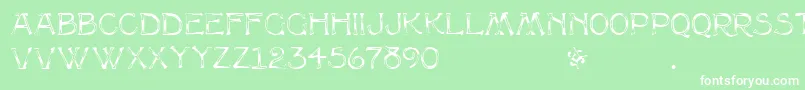 MultiformRegular Font – White Fonts on Green Background