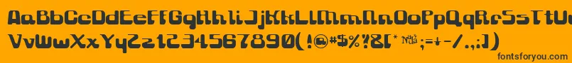 Gravitysucks Font – Black Fonts on Orange Background