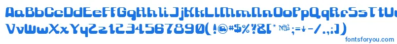 Gravitysucks Font – Blue Fonts on White Background