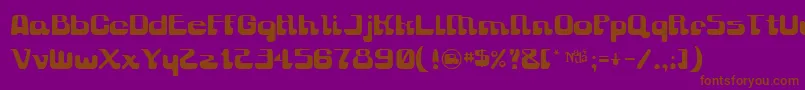 Gravitysucks Font – Brown Fonts on Purple Background