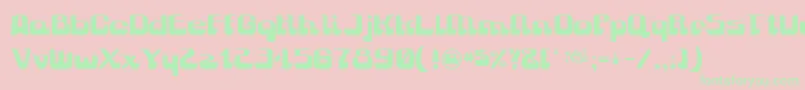 Gravitysucks Font – Green Fonts on Pink Background