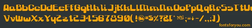 Gravitysucks Font – Orange Fonts on Black Background