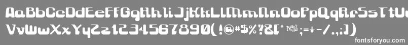 フォントGravitysucks – 灰色の背景に白い文字