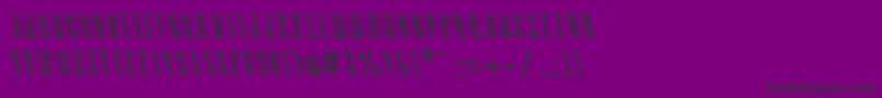 GreatreliefbackslantRegular-Schriftart – Schwarze Schriften auf violettem Hintergrund
