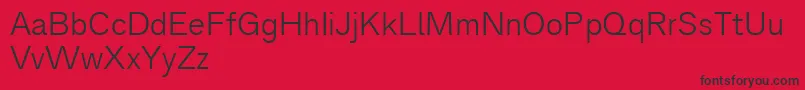 Analogue45light Font – Black Fonts on Red Background