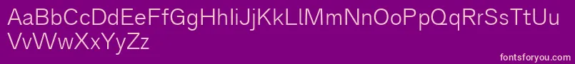 Analogue45light Font – Pink Fonts on Purple Background