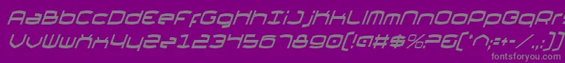 Thunder2v2ci Font – Gray Fonts on Purple Background