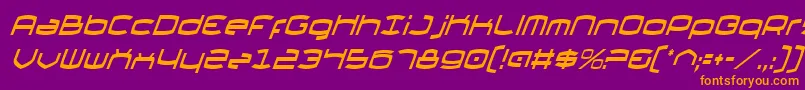 Thunder2v2ci Font – Orange Fonts on Purple Background